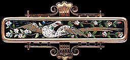 Victorian Bird Micro-Mosaic Brooch